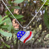 USA Heart Necklace