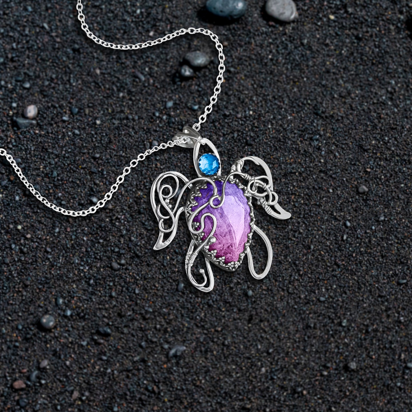 Wire Wrap Turtle Necklace